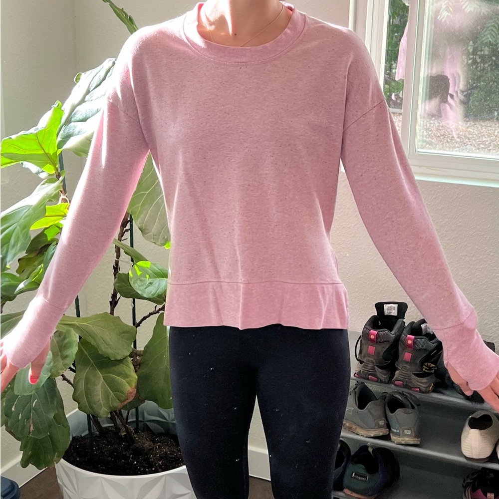 Athleta sweatshirt pink heathered!